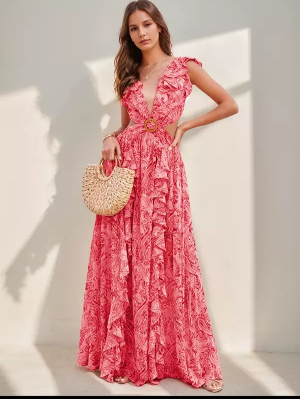 Pink Floral Sundress